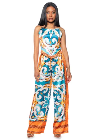 Dull color BOARDWALK STROLL TANK AND PANT SET