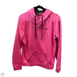 Athletic Sweatshirt Hoodie By Under Armour In Pink, Size: L Functional Design