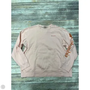 Athletic Sweatshirt Crewneck By Columbia In Peach, Size: Xl Holiday Ease