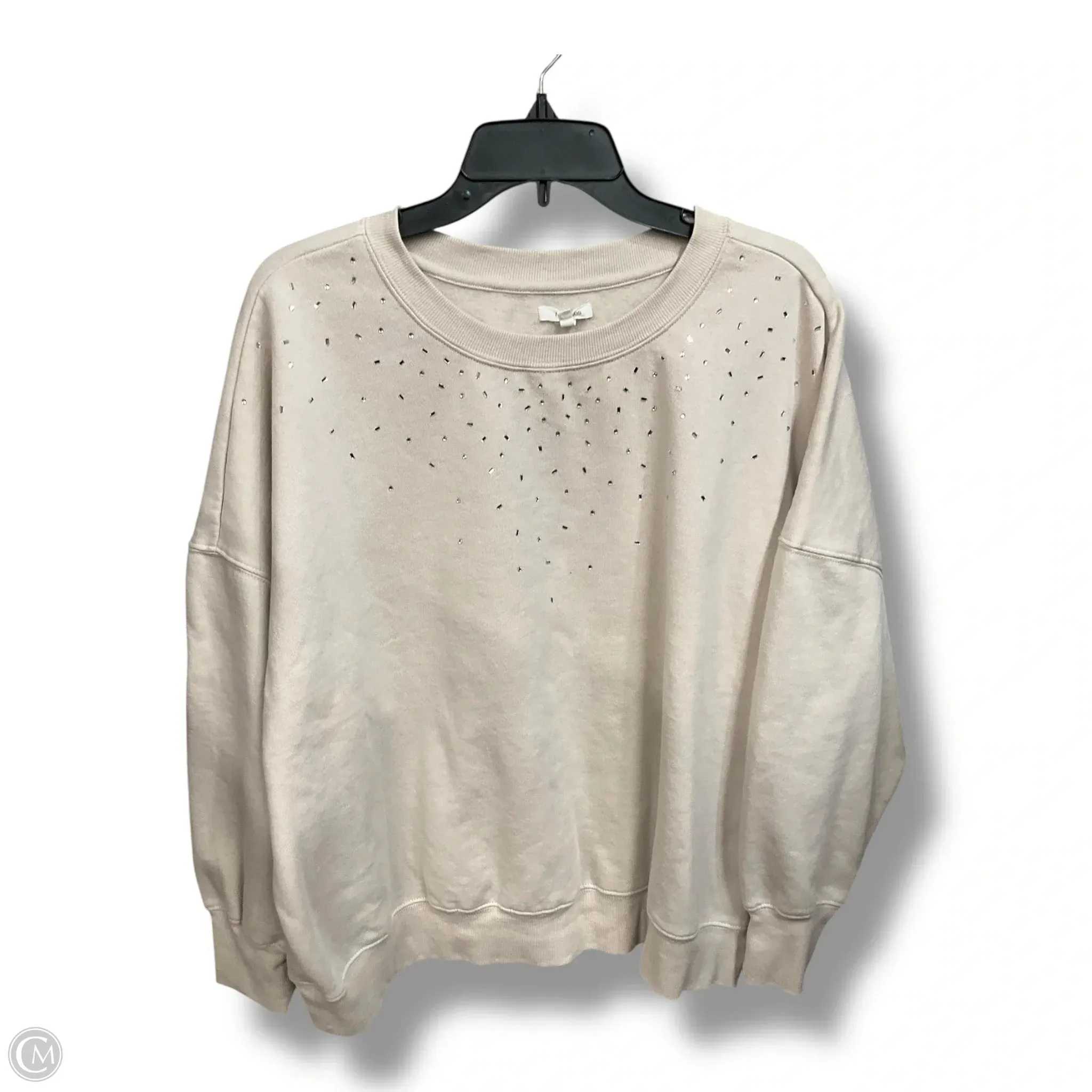 Sweatshirt Crewneck By Maurices In Taupe, Size: 2x Conscious Fashion
