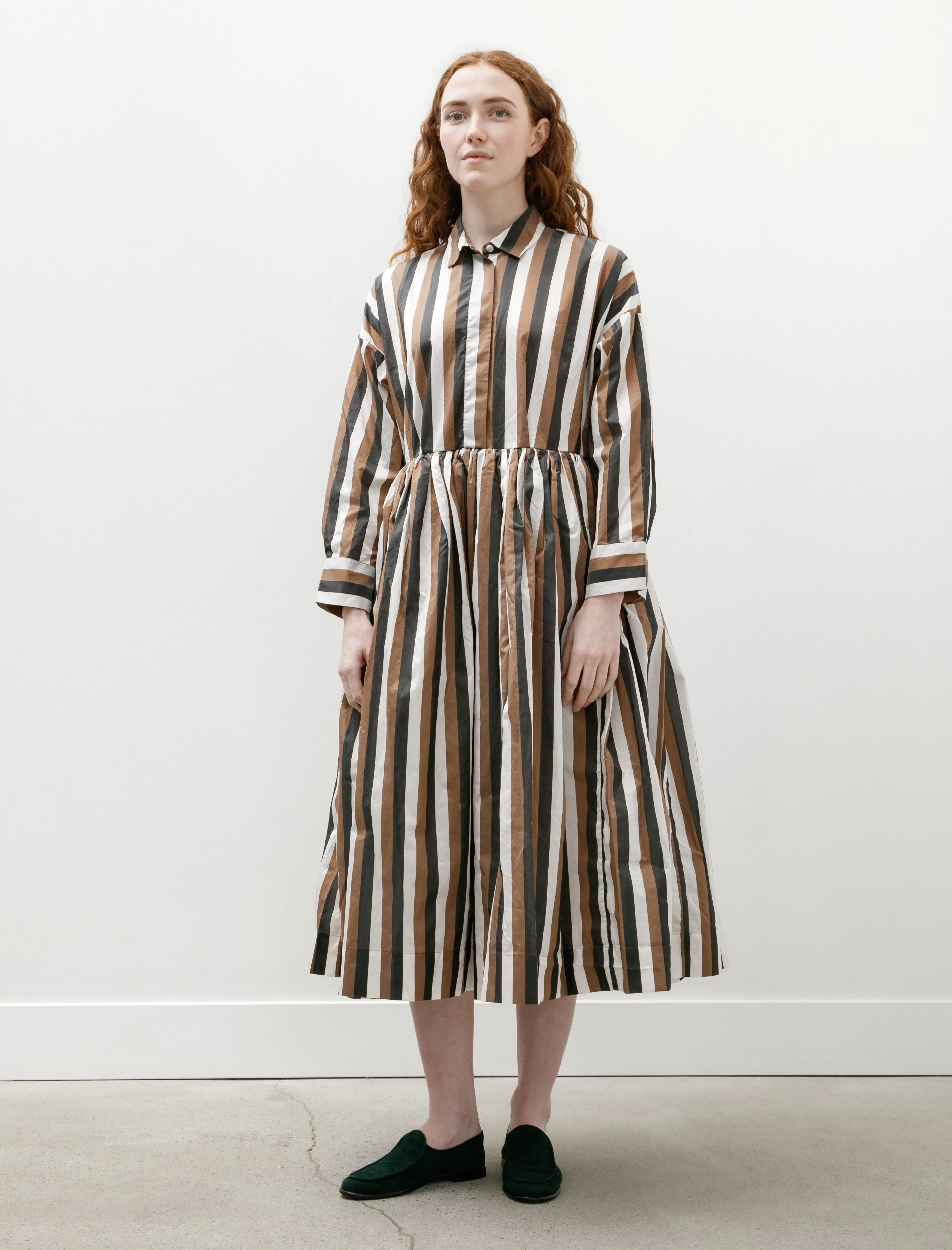 Stephanie Dress Taffeta Stripes TemperatureRegulatingLining