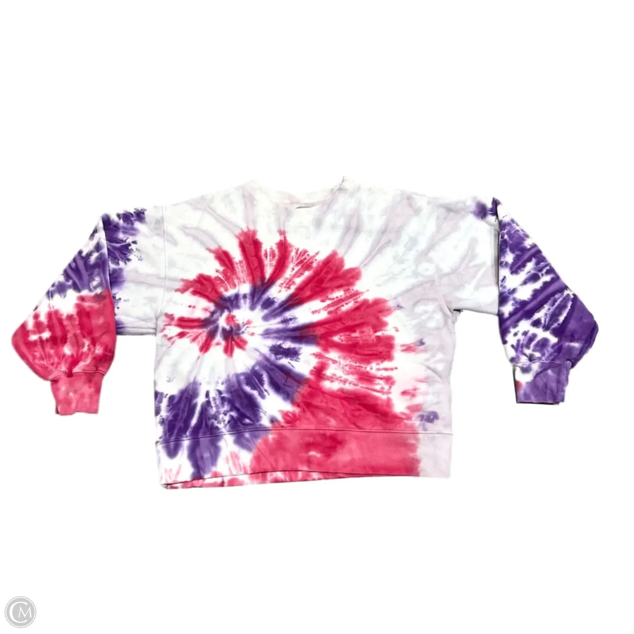 Jump Core Sweatshirt Crewneck By Tna In Tie Dye Print, Size: Xs