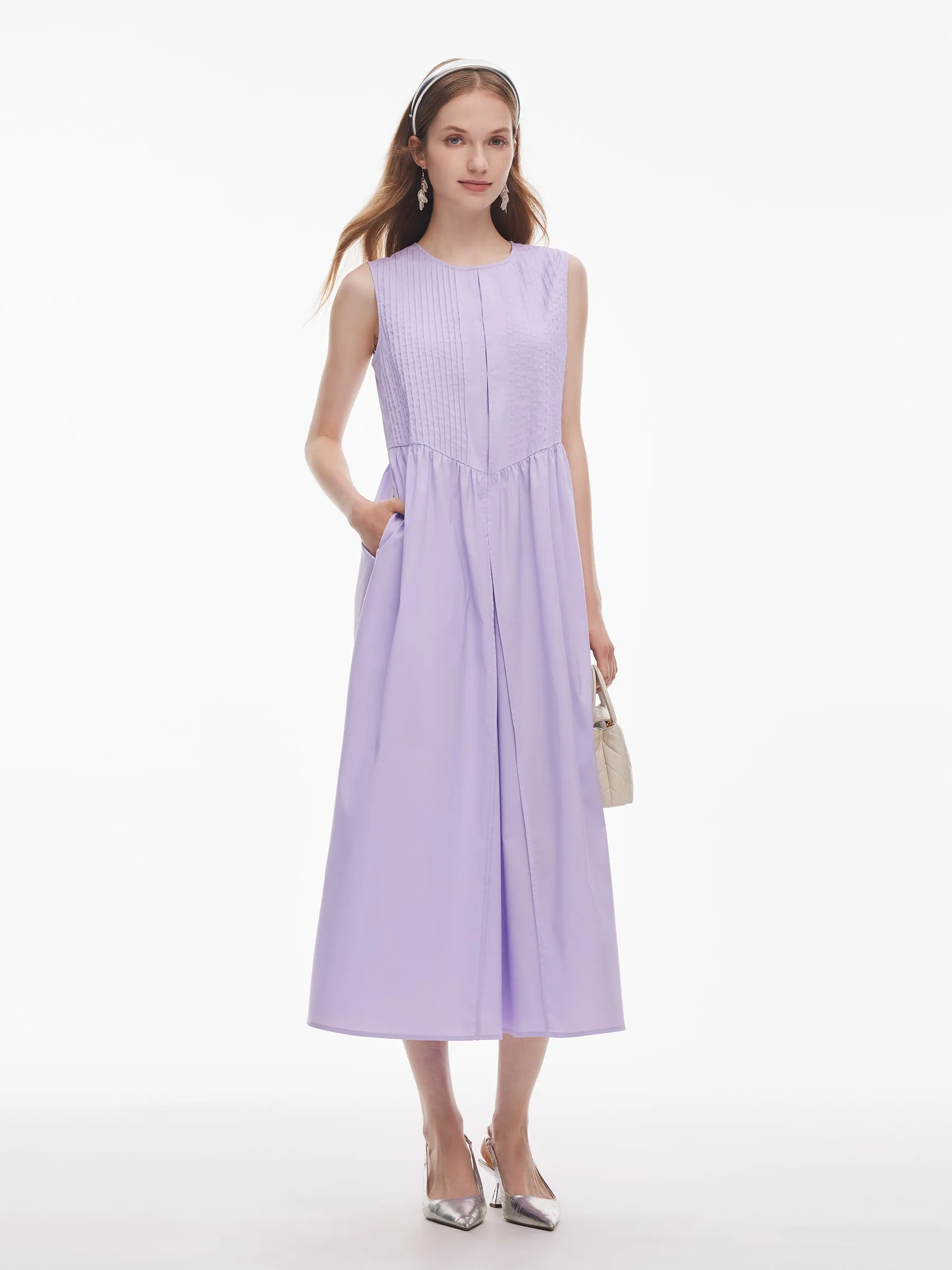 Loose Fit A-Line Women Sleeveless Maxi Dress Breezy Fit