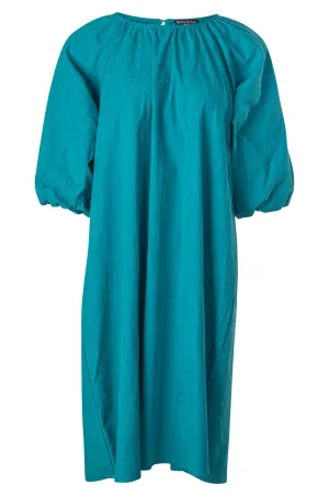 100% Cotton Jacquard Flower Dress | TEAL | 6127A1 Active Wear China Cool