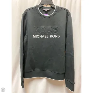 Casual Chic Slim Fit Jeans Sweatshirt Crewneck By Michael By Michael Kors In Black, Size: Xl