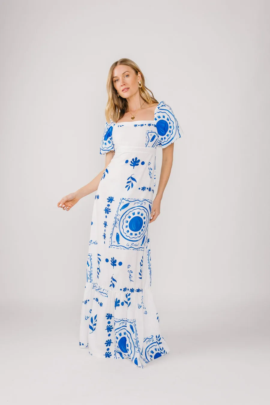 Formal outdoor event dress Winter Light Greek Goddess Maxi Dress