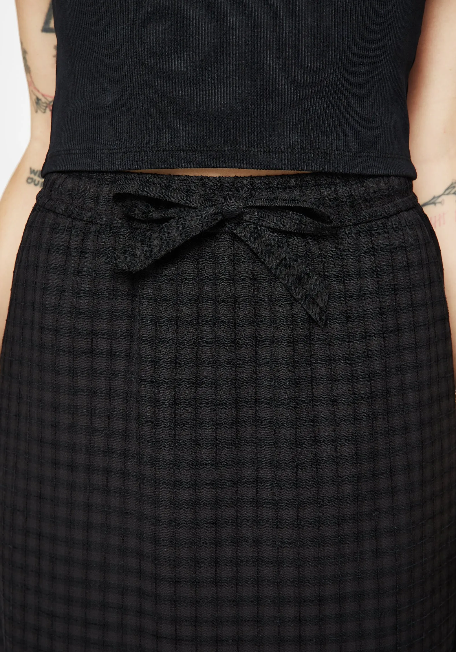 Seasonal Must Have Ziggy Check Midi Skirt