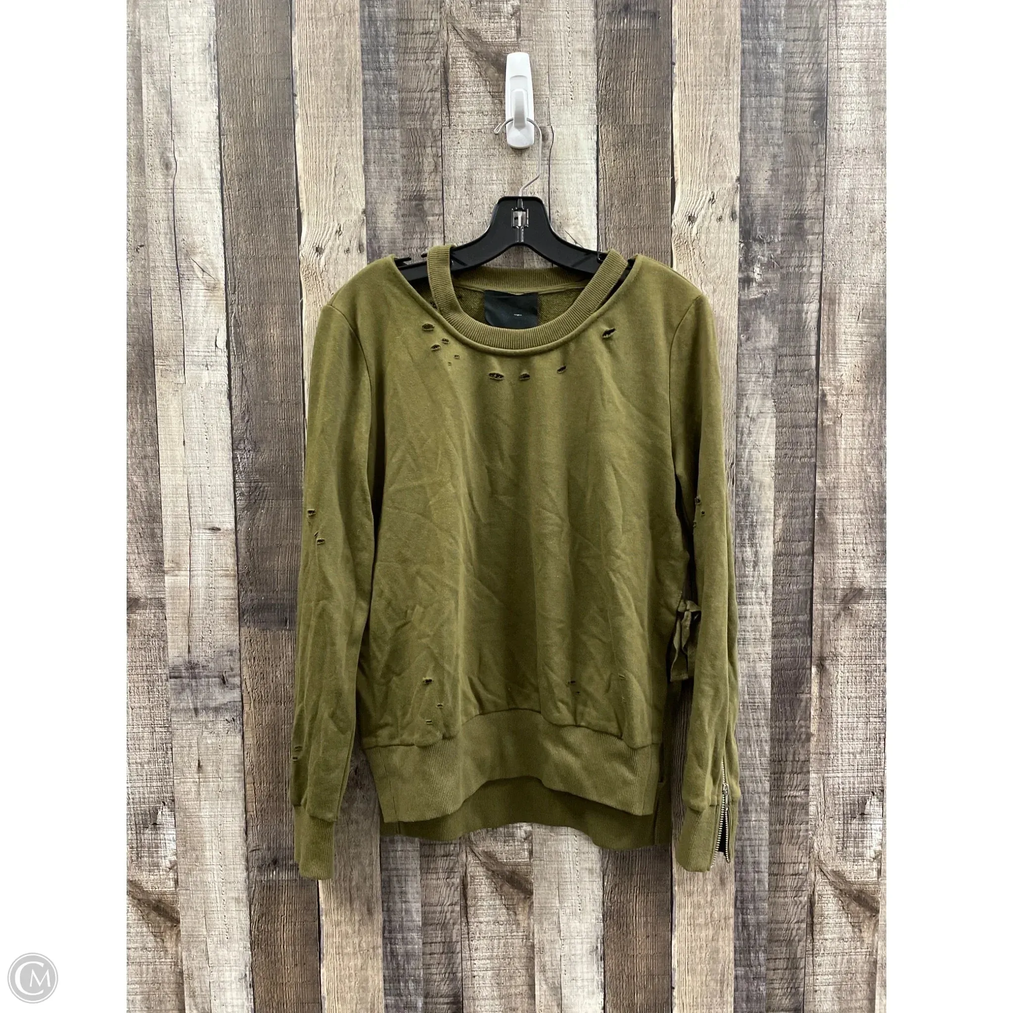 Sweatshirt Crewneck By Cme In Green, Size: S Earth Glow