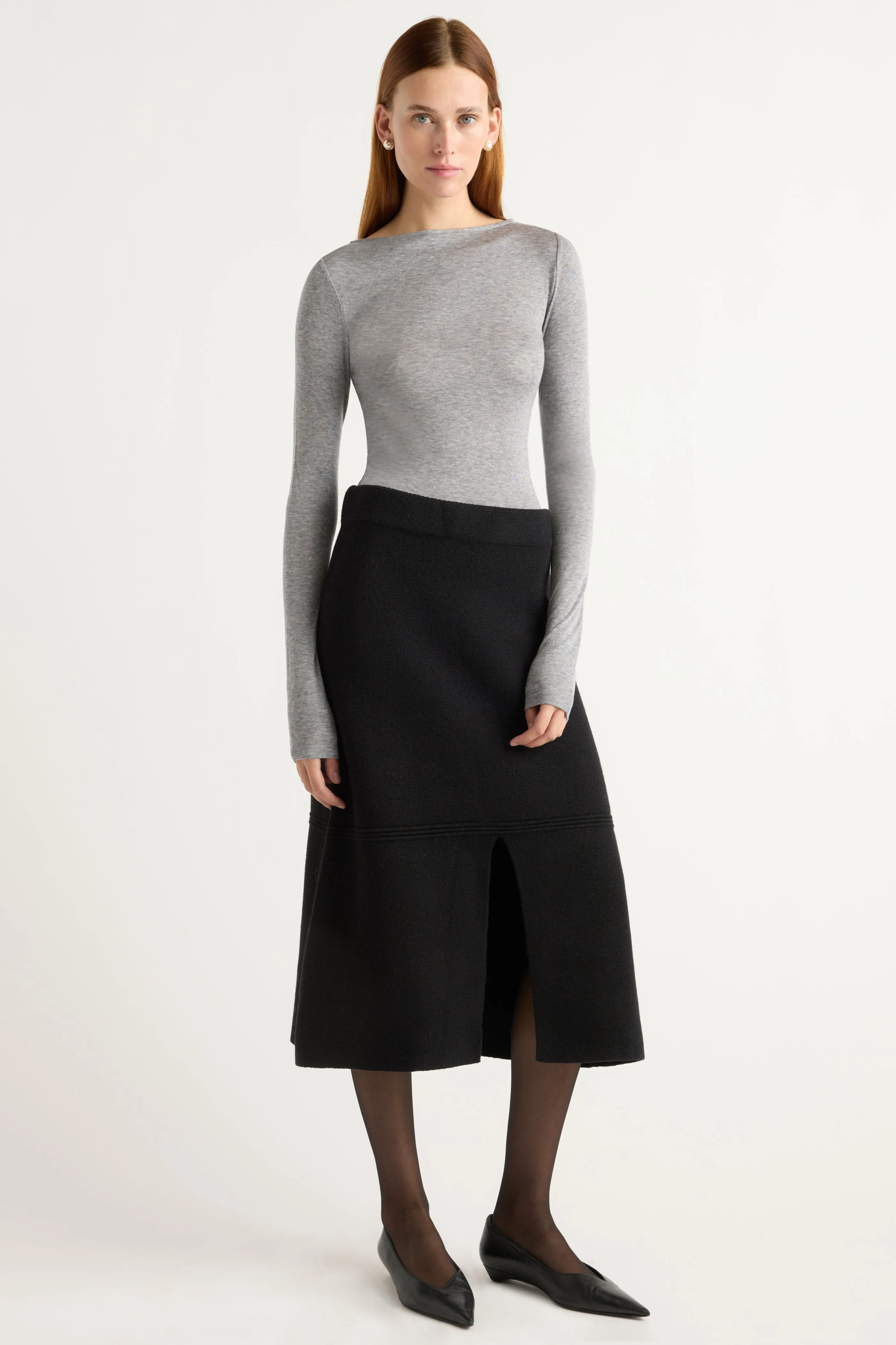 Urban Style Trend Stylish Comfort Lana Tencel-Wool Semi-Sheer Tee