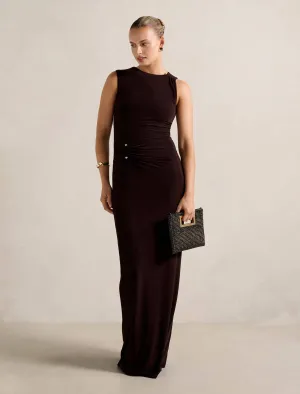 Minimalist long piece The flattering shape of this dress creates a beautiful silhouette that is perfect for all body types Jess Hardware Bodycon Maxi Dress