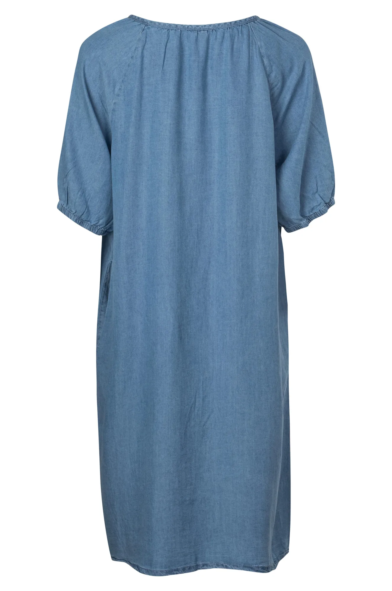 Tencel Dress with in seam pockets | LIGHT INDIGO | 6634A1 Organic Cotton