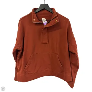Tagless Labeling Sweatshirt Collar By A New Day In Orange, Size: L