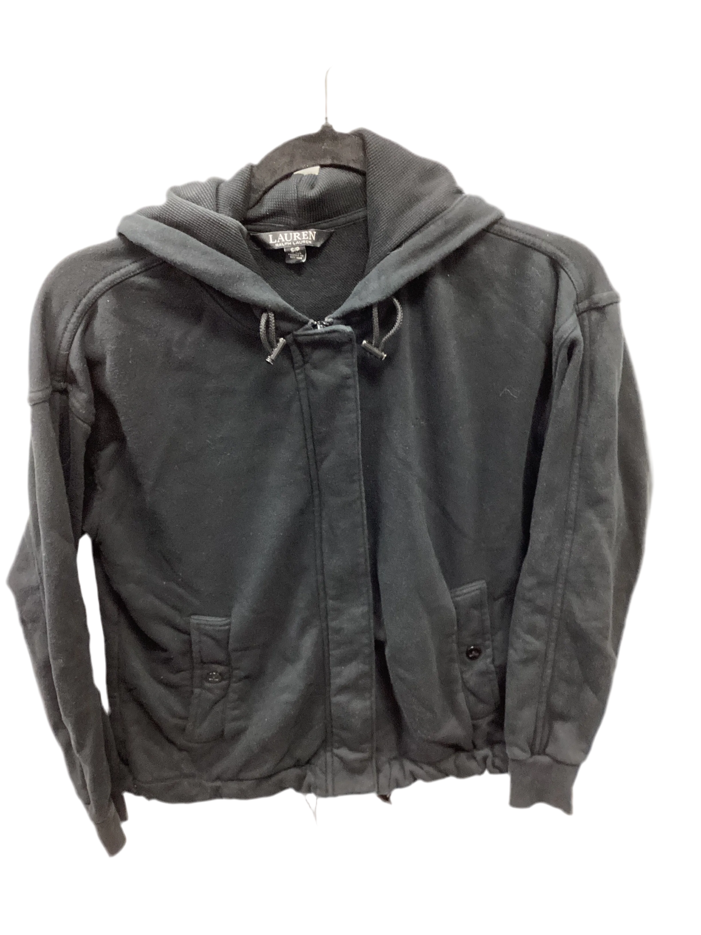 Gentle Glow Sweatshirt Hoodie By Lauren By Ralph Lauren In Black, Size:S