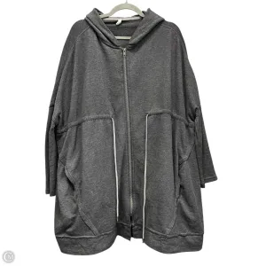 Sweatshirt Hoodie By Free People In Grey, Size: L Semi Formal