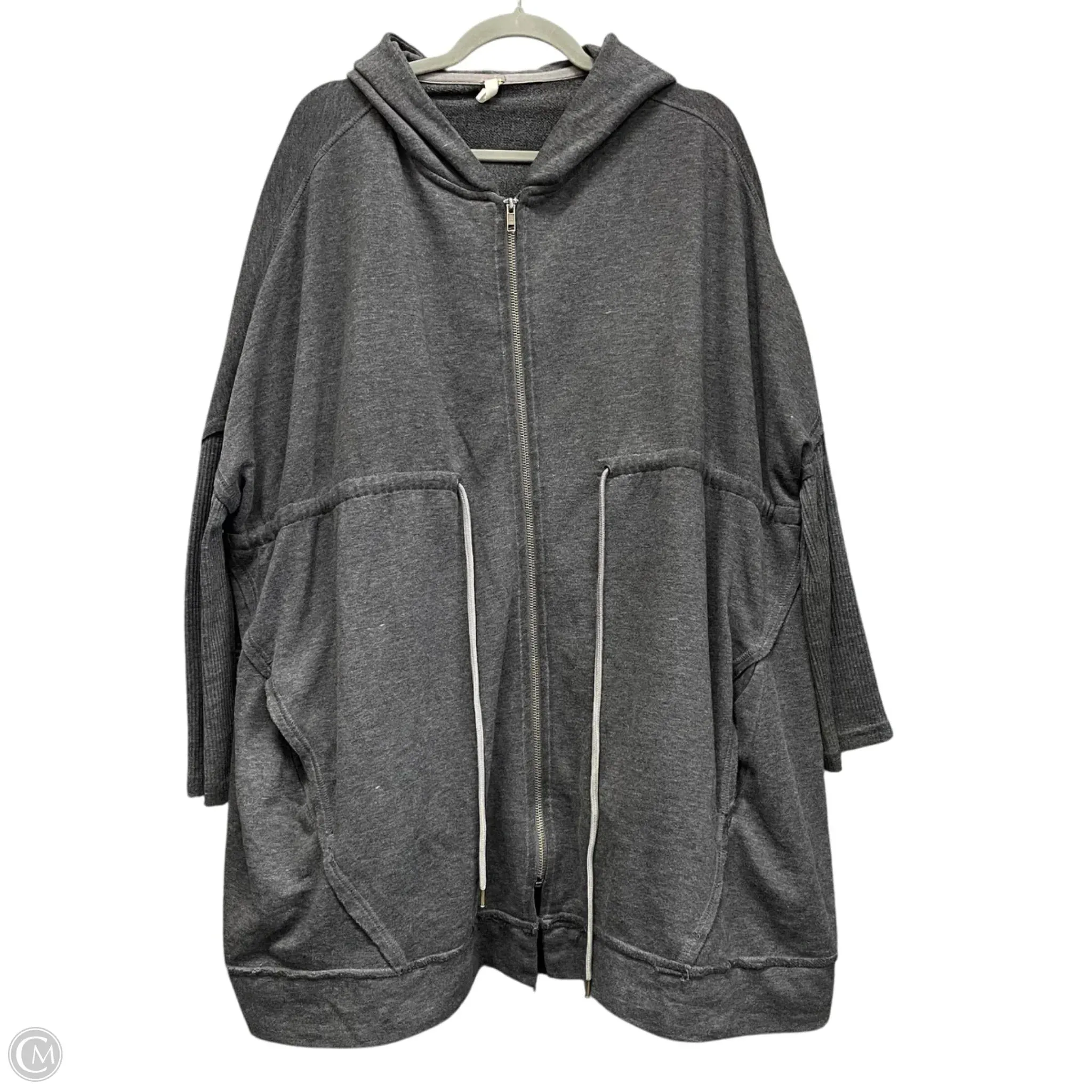 Sweatshirt Hoodie By Free People In Grey, Size: L Semi Formal