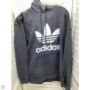 Classic Mode Sweatshirt Hoodie By Adidas In Black, Size: L