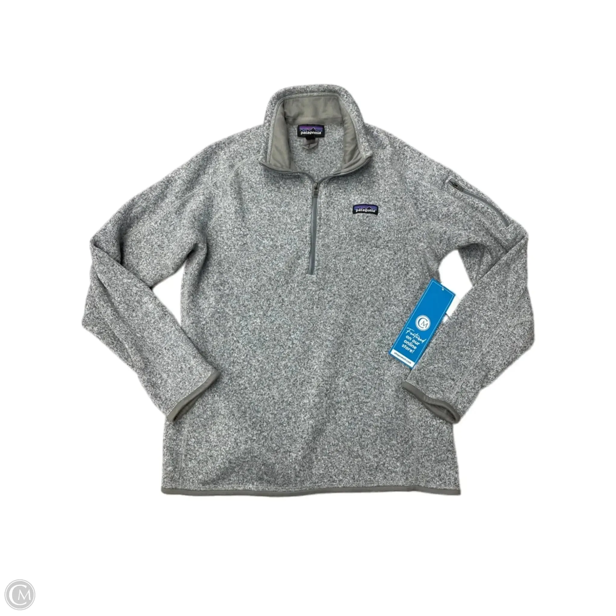 Sweatshirt Collar By Patagonia In Grey, Size: L Sky Mood