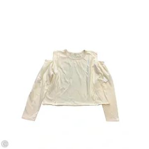 Sweatshirt Crewneck By Oli & Hali In Cream, Size: L ComfortWaistband