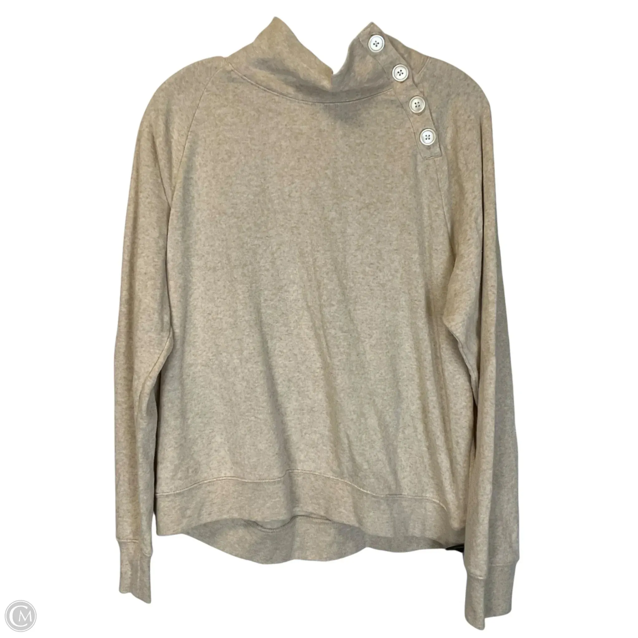 Sweatshirt Collar By J. Crew In Beige, Size: Xl Student Cool