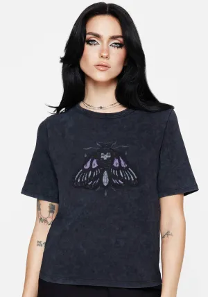 EasyCareFinish Travel Ready Summertime Cotton Moth Applique T-Shirt