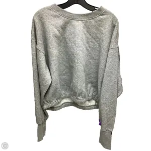 Cozy Sweatshirt Sweatshirt Crewneck By Joy Lab In Grey, Size: L