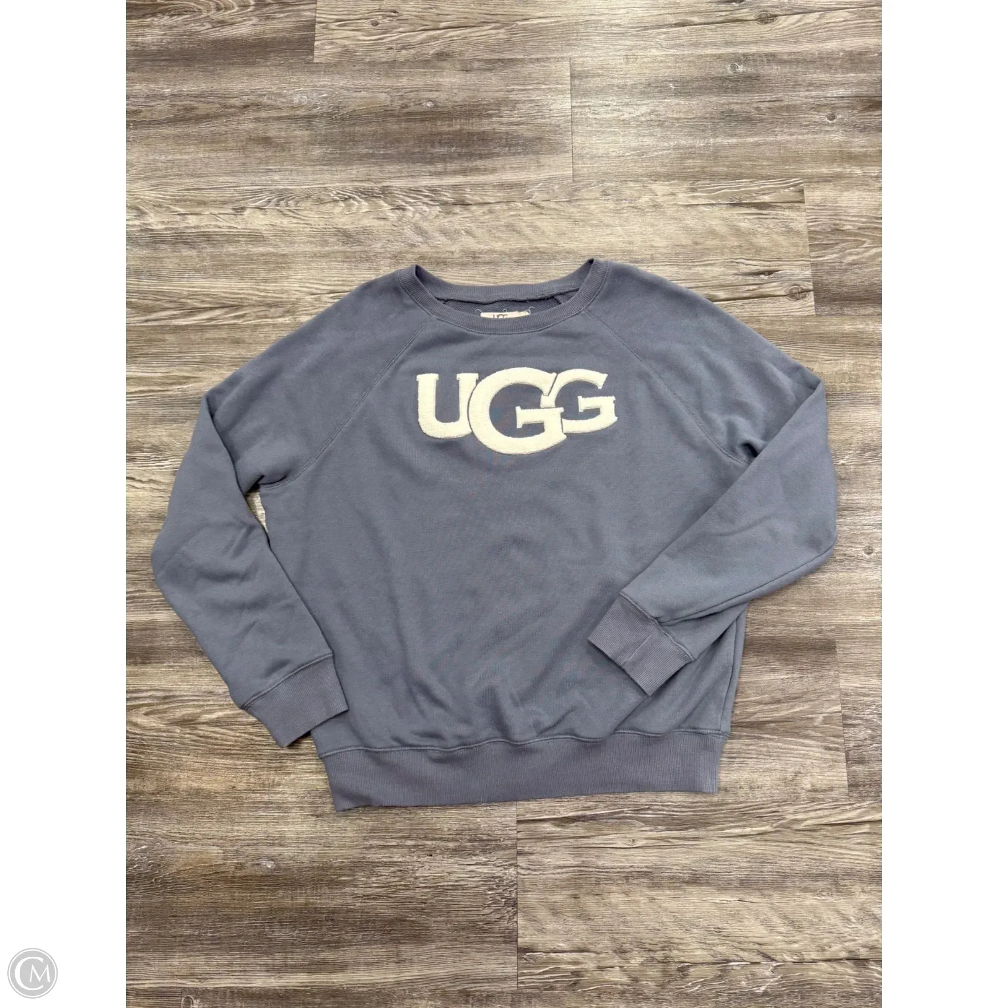 Sweatshirt Crewneck By Ugg In Blue & White, Size: M CompactWeave