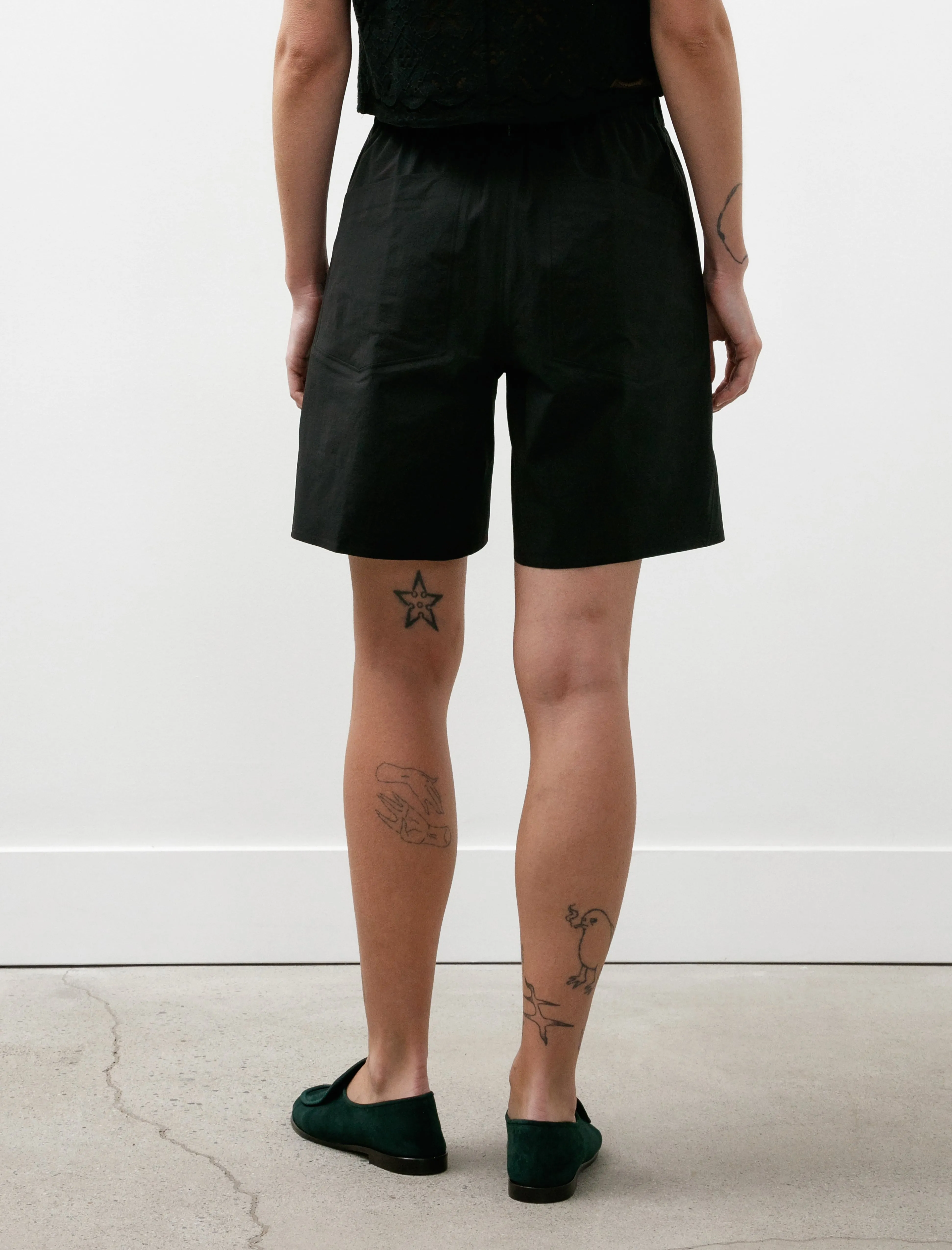 Dias Shorts Black Fitness Friendly Elastic hem