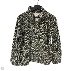 Sweatshirt Collar By Loft In Leopard Print, Size: M Daywear Style