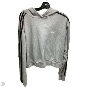 Sweatshirt Hoodie By Adidas In Grey, Size: 1x Recycle Glow Light Sweatshirt