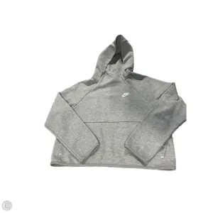Sweatshirt Hoodie By Nike In Grey, Size: L Run Ready