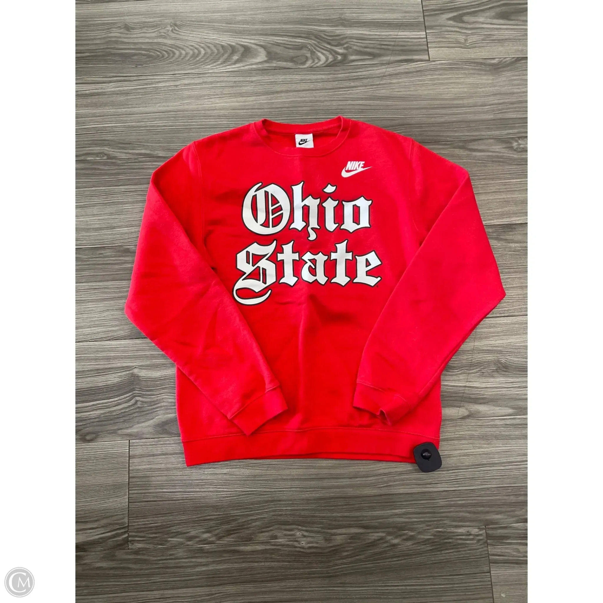 River Flow Day Off Athletic Sweatshirt Crewneck By Nike In Red, Size: S