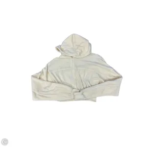 Sweatshirt Hoodie By Clothes Mentor In Cream, Size: S FlexibleCuff