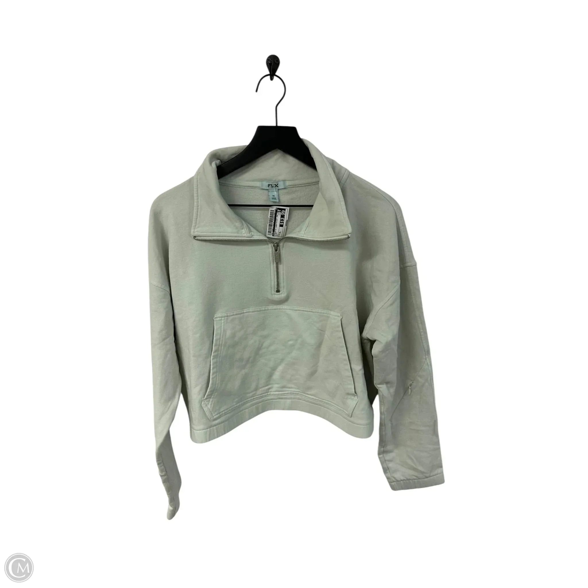 Hidden pockets Adjustable Waistband Athletic Sweatshirt Collar By Flx In Blue, Size: Xl