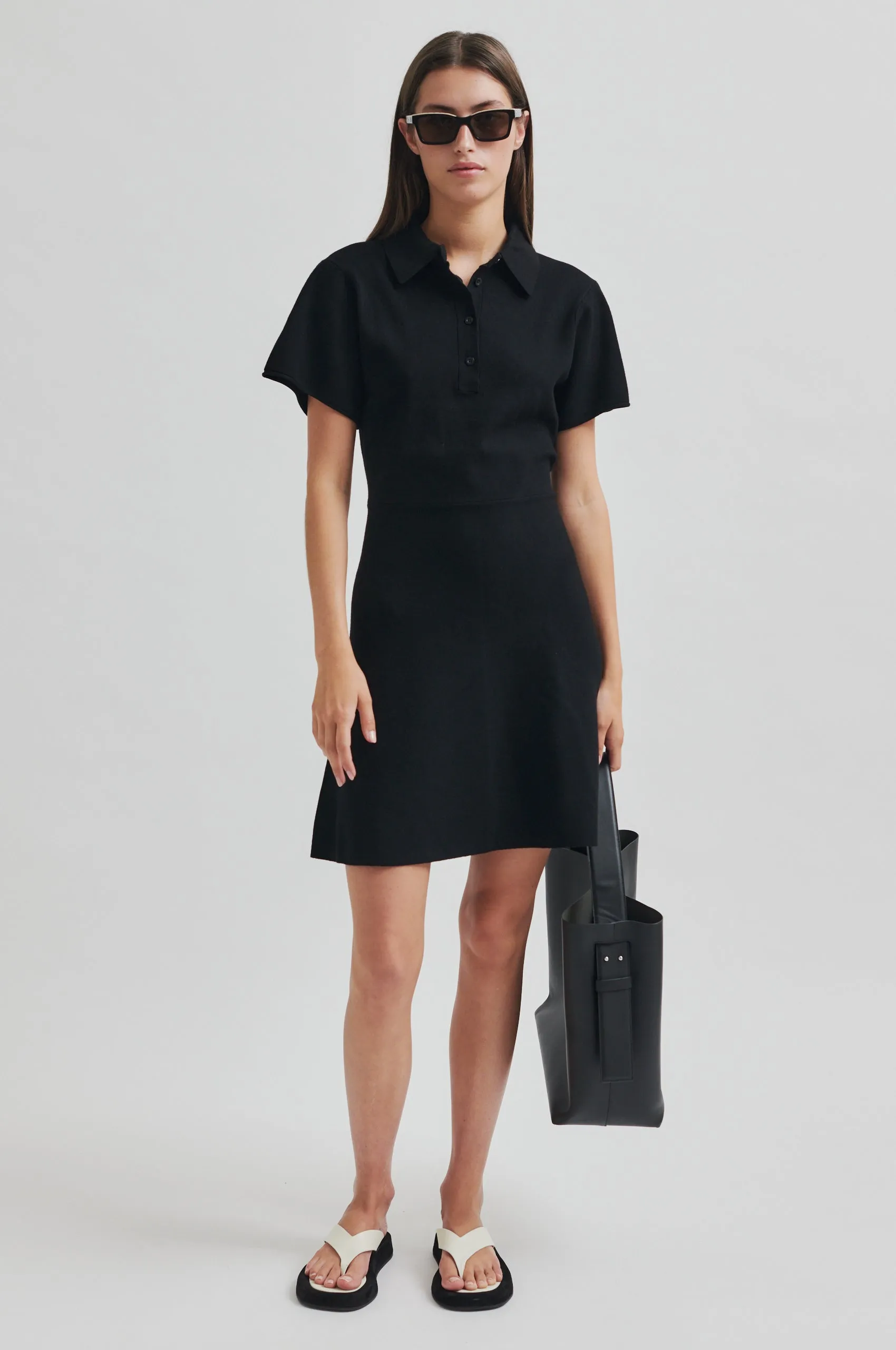 Stinna Knit SS Dress spring fresh StretchPaneling