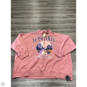 Sweatshirt Collar By No Boundaries In Pink, Size: 3x Recycled Polyester Flash Look