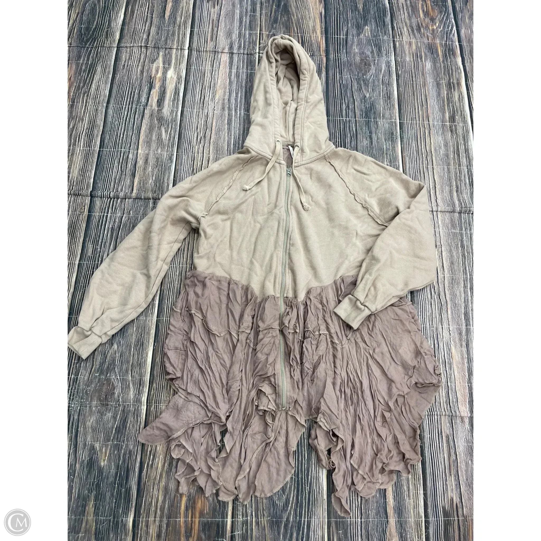 Sweatshirt Hoodie By Free People In Brown, Size: Xs Ocean Fit Myth Glow