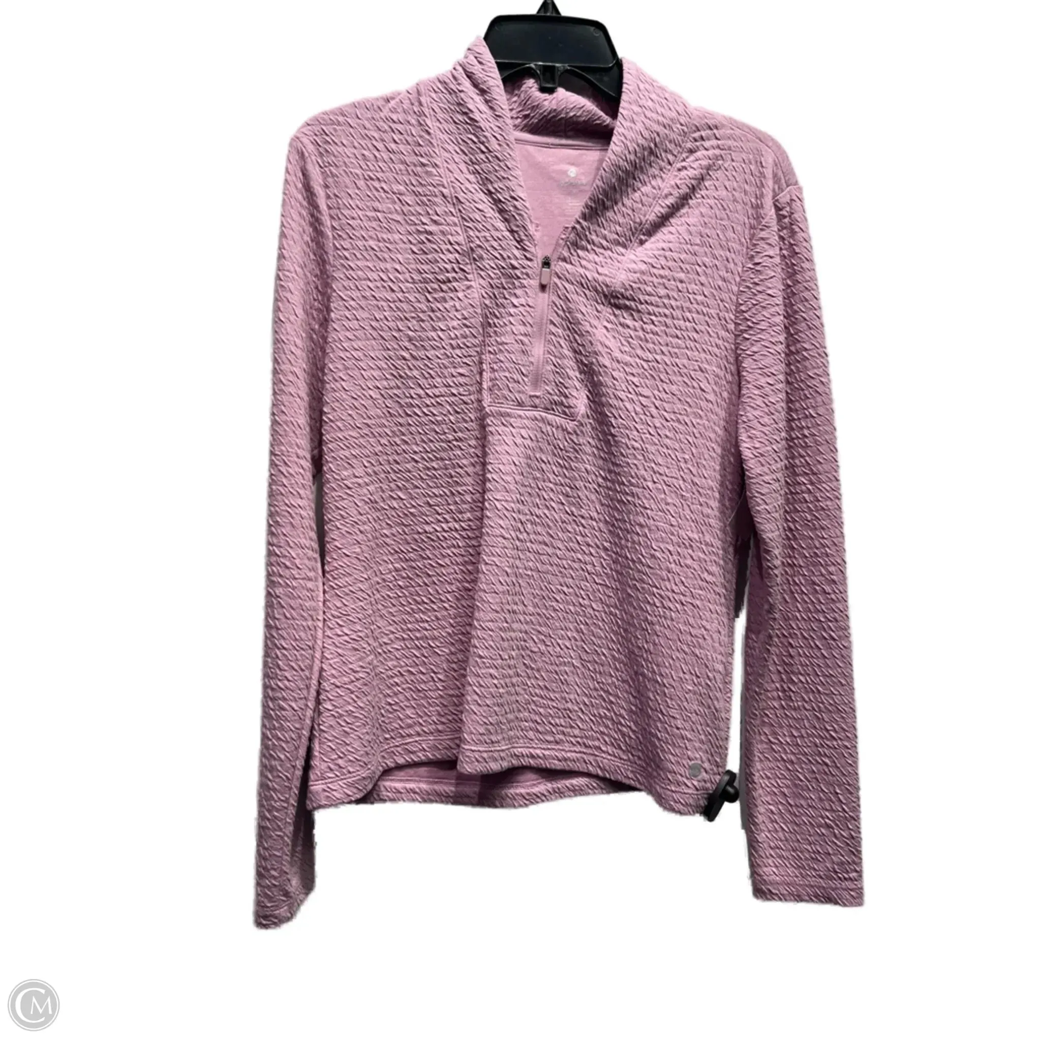 Elegant Coat Athletic Sweatshirt Collar By Apana In Pink, Size: M