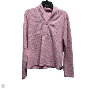 Elegant Coat Athletic Sweatshirt Collar By Apana In Pink, Size: M