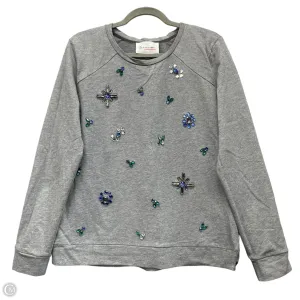 Sweatshirt Crewneck By Vince Camuto In Grey, Size: M Comfort Fit Universal Clasp Mechanism