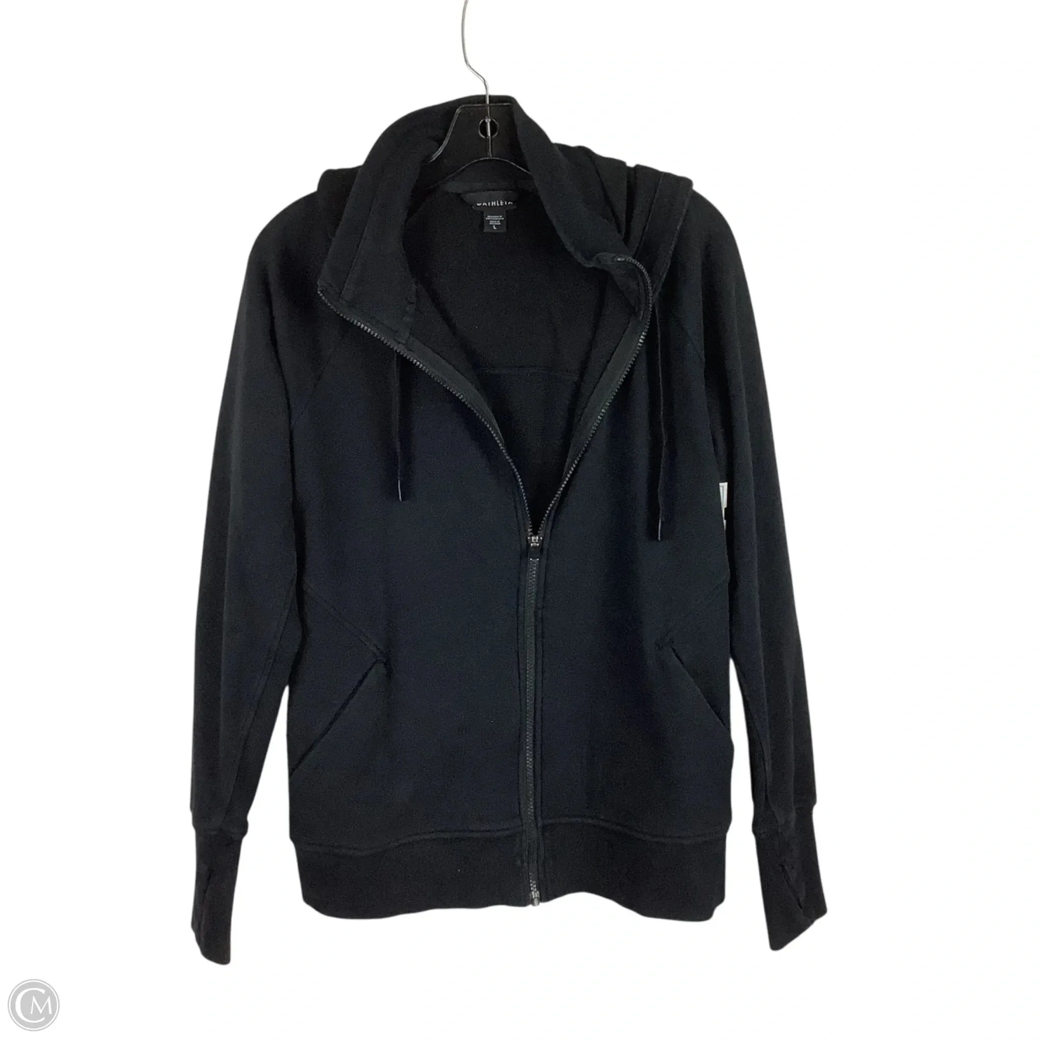 Sweatshirt Hoodie By Athleta In Black, Size: L Sharp Line NonSlipTrims