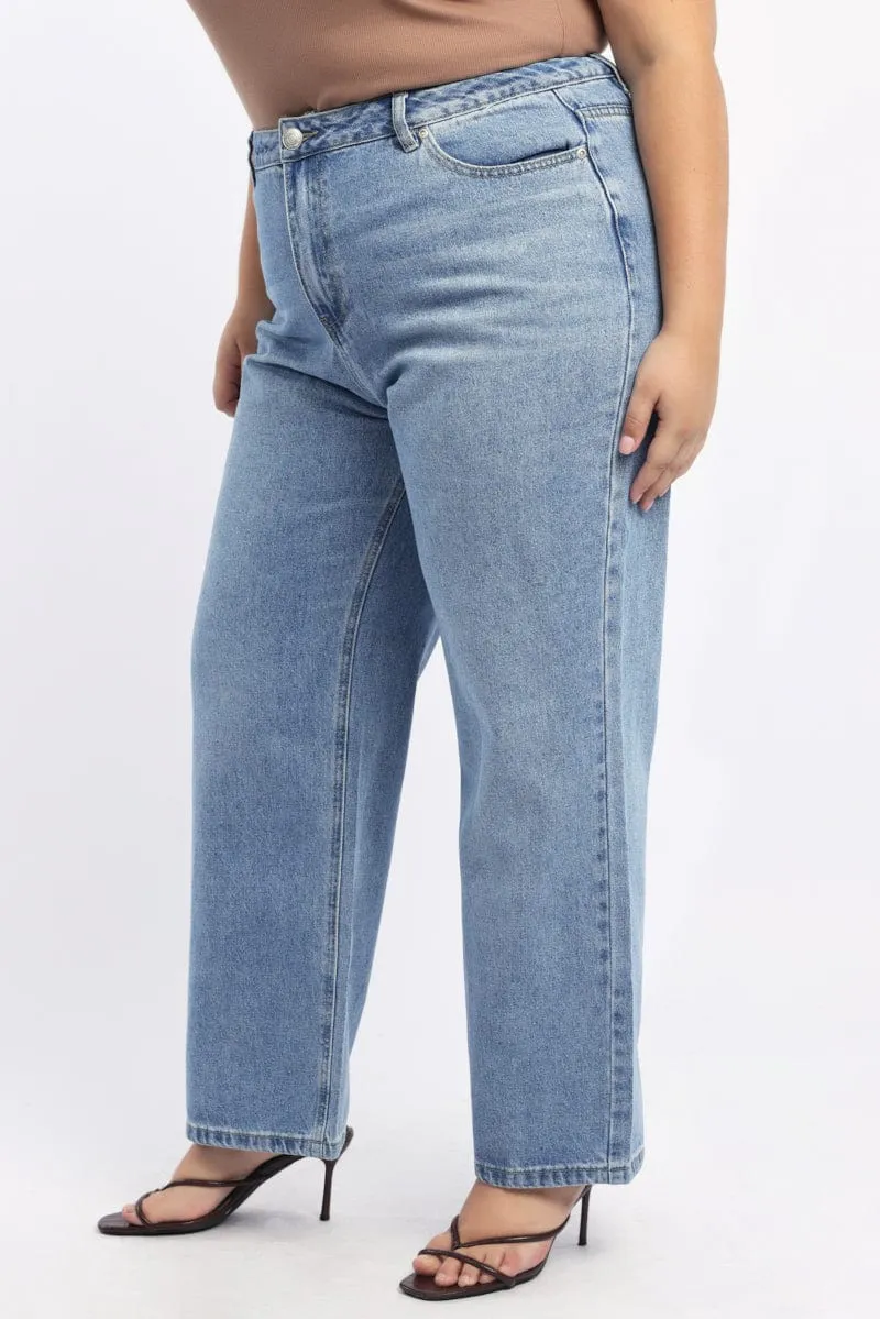 Odor Control Treatment Denim Wide Leg Jeans