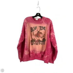 Formal Attire SweatAbsorbentLining Sweatshirt Crewneck By Gildan In Pink, Size: M