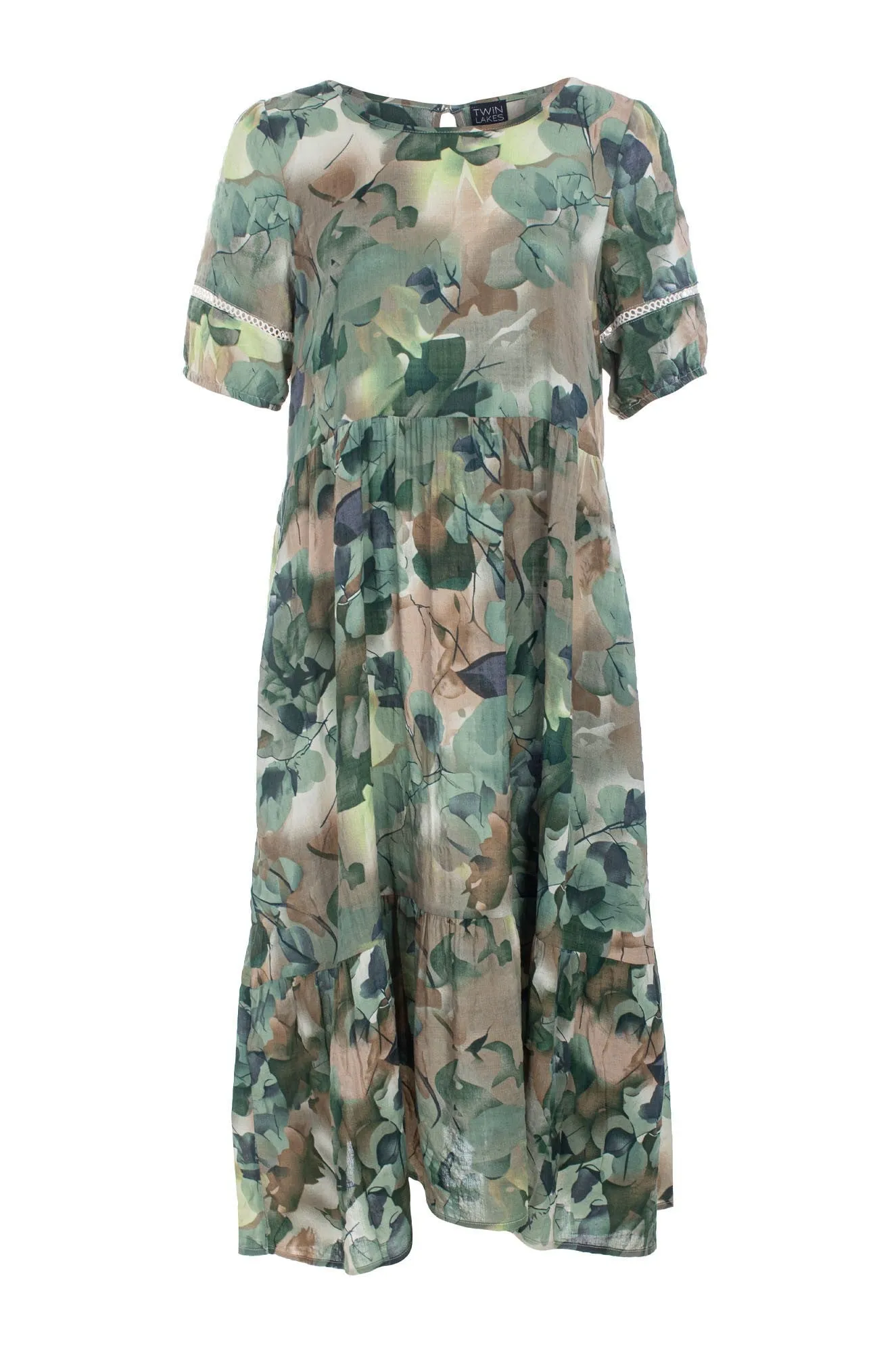 Dress | Green Silver Garden | 6532C1 Lounge Wear