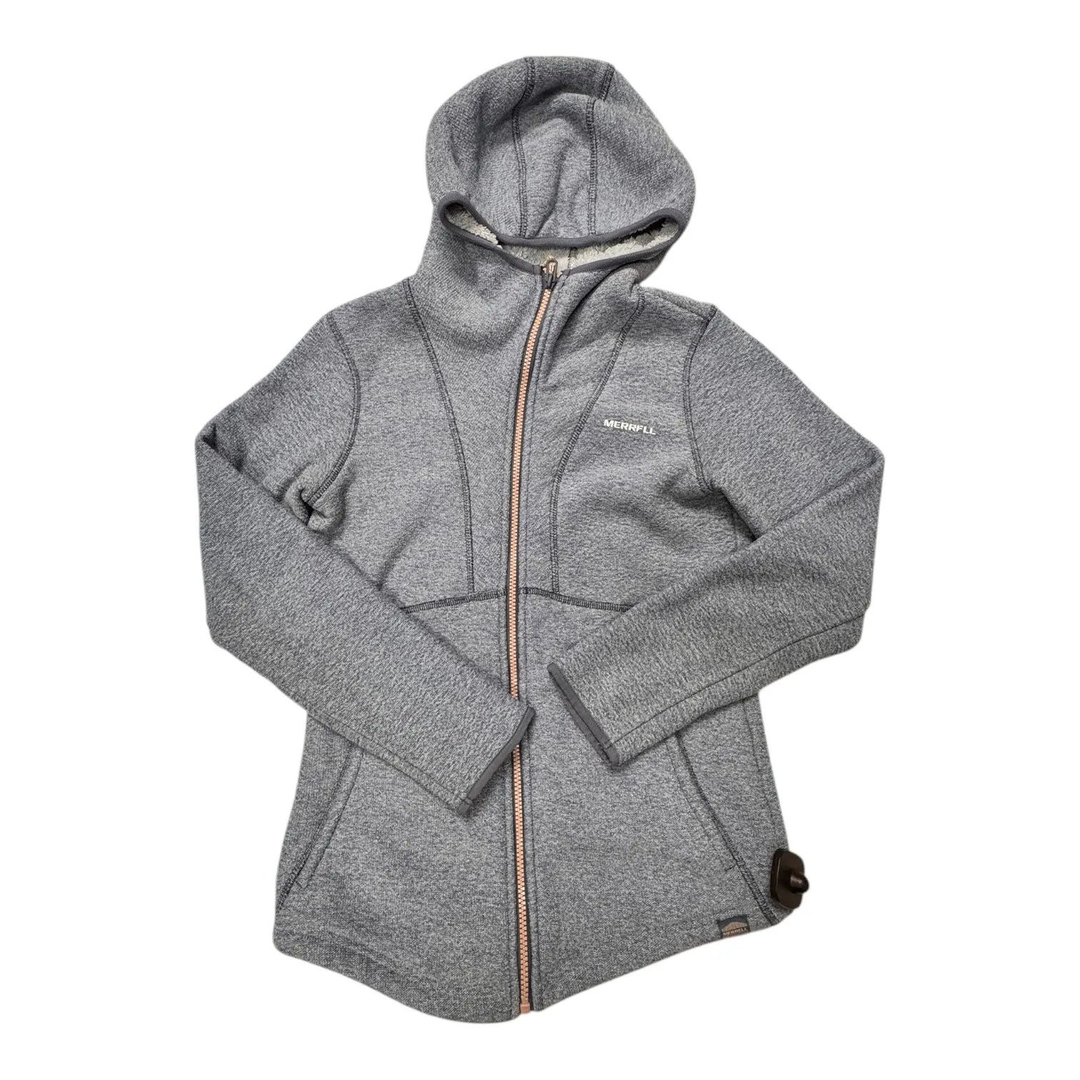 Jacket Fleece Hoodie By Merrell In Blue, Size:S BreathableLining