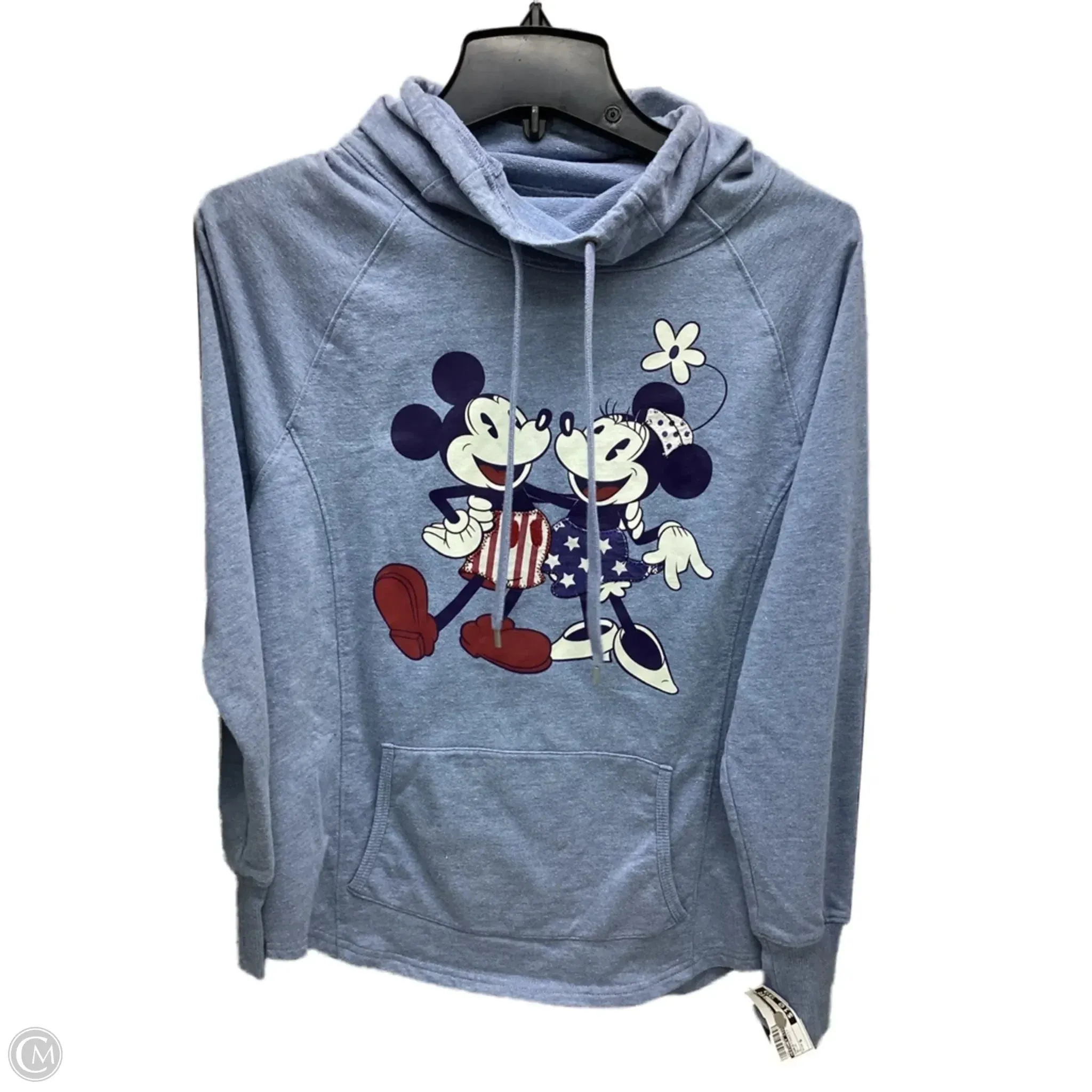 retro look Sweatshirt Collar By Disney Store In Blue, Size: S