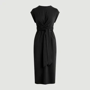 Fei Tie-Front Organic Cotton Dress (Petite) China Cool