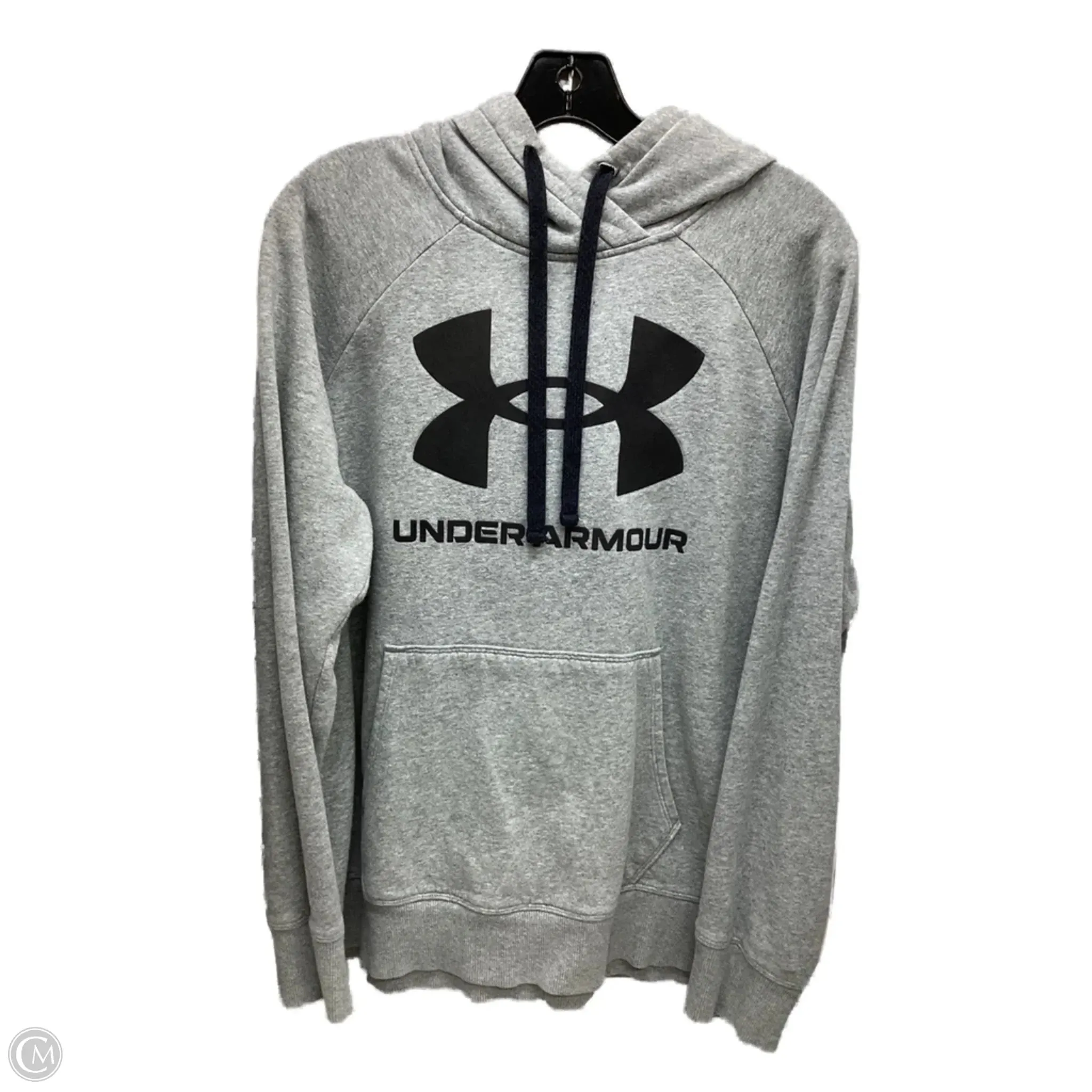 Sweatshirt Hoodie By Under Armour In Grey, Size: L NonSlipGrip Sheer Fit