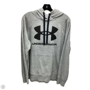 Sweatshirt Hoodie By Under Armour In Grey, Size: L NonSlipGrip Sheer Fit