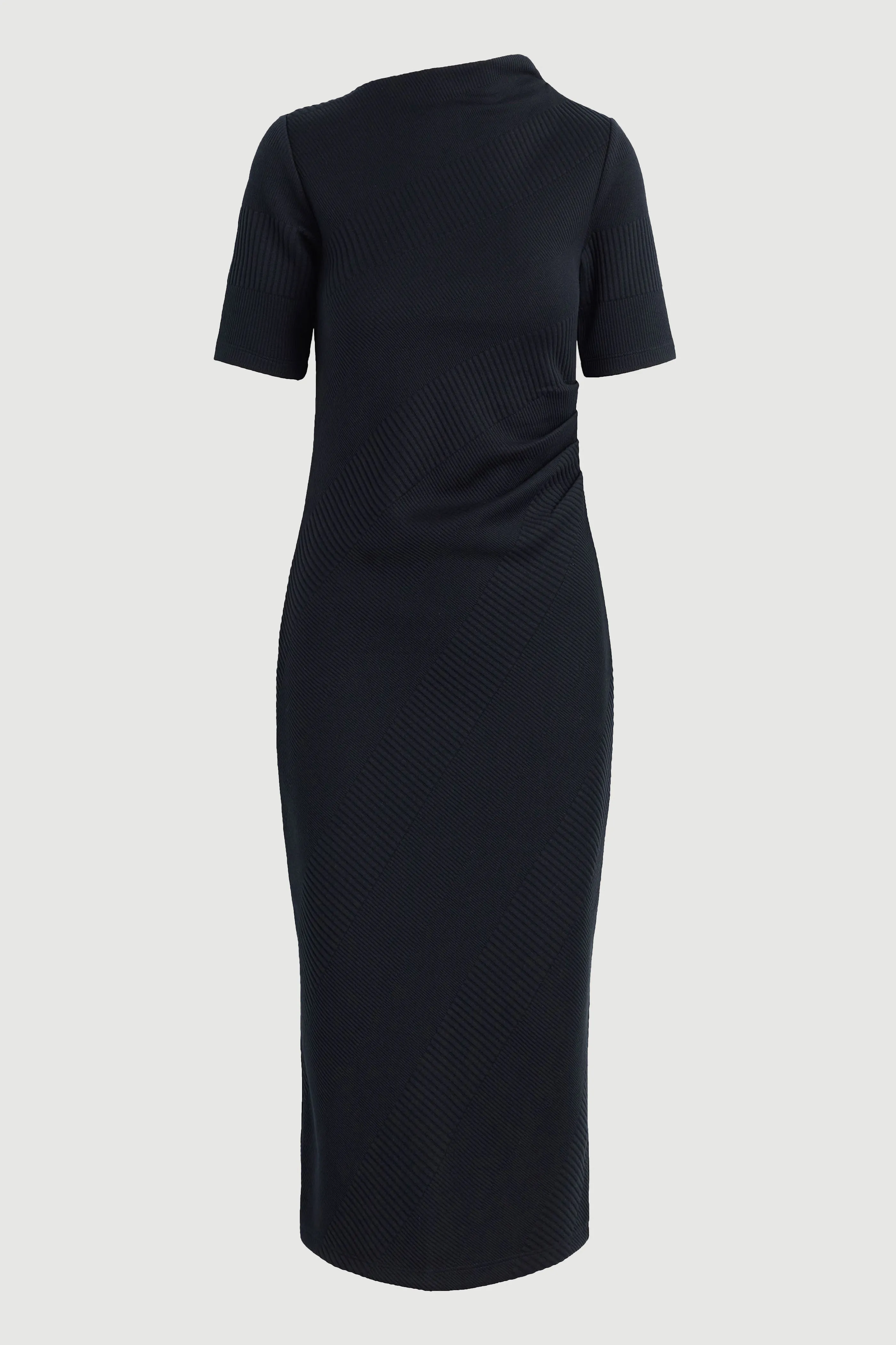 Evie Ribbed-Knit Jersey Dress (Petite) Elite Core