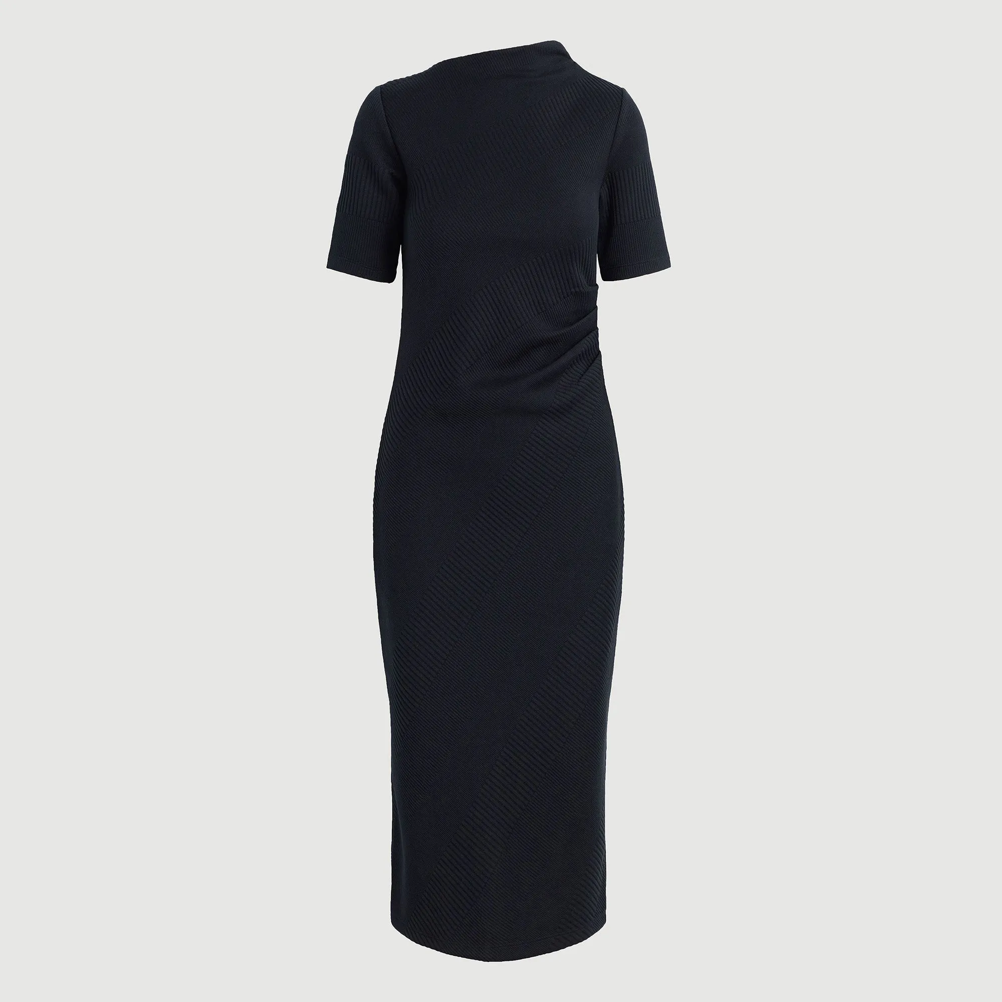 Evie Ribbed-Knit Jersey Dress (Petite) Cozy Jacket